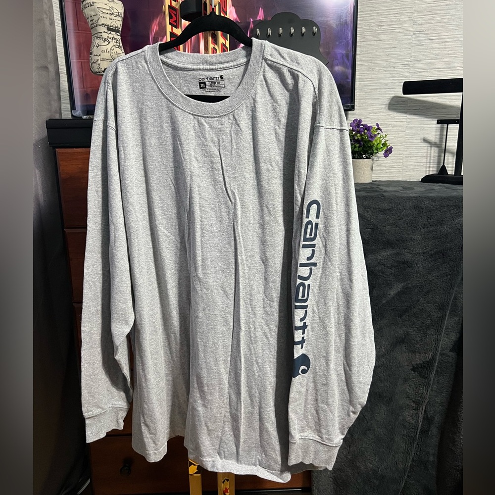 18. Carhartt Heather Gray Long Sleeve Tee